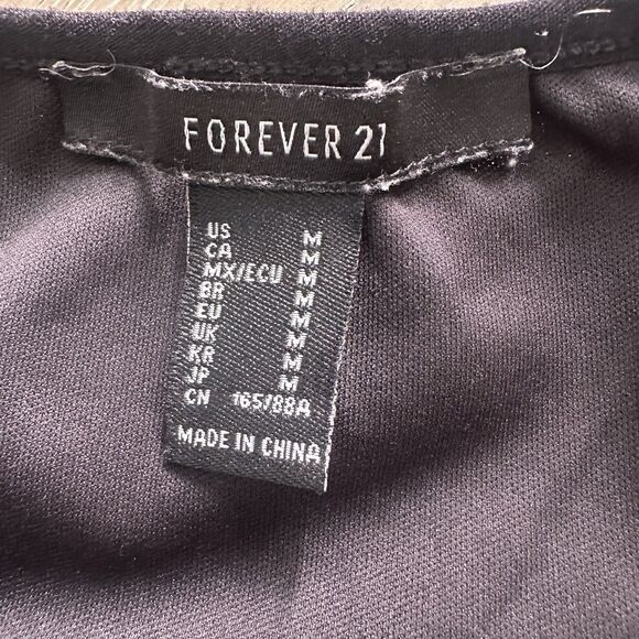 Forever 21 Black White Checkerboard Butterfly Floral Mini Slip Dress M - Picture 6 of 9